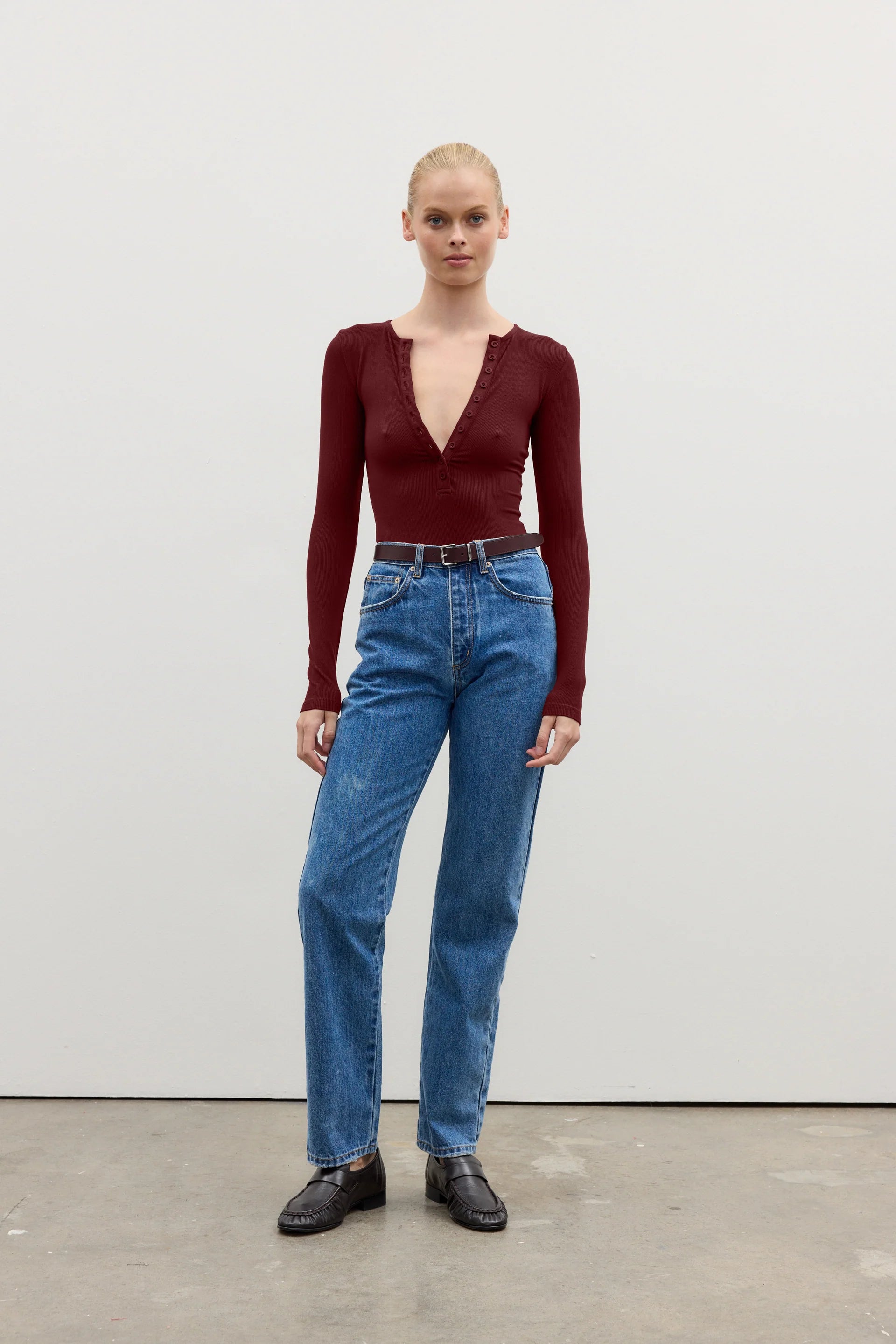 LARA BODYSUIT - WINE