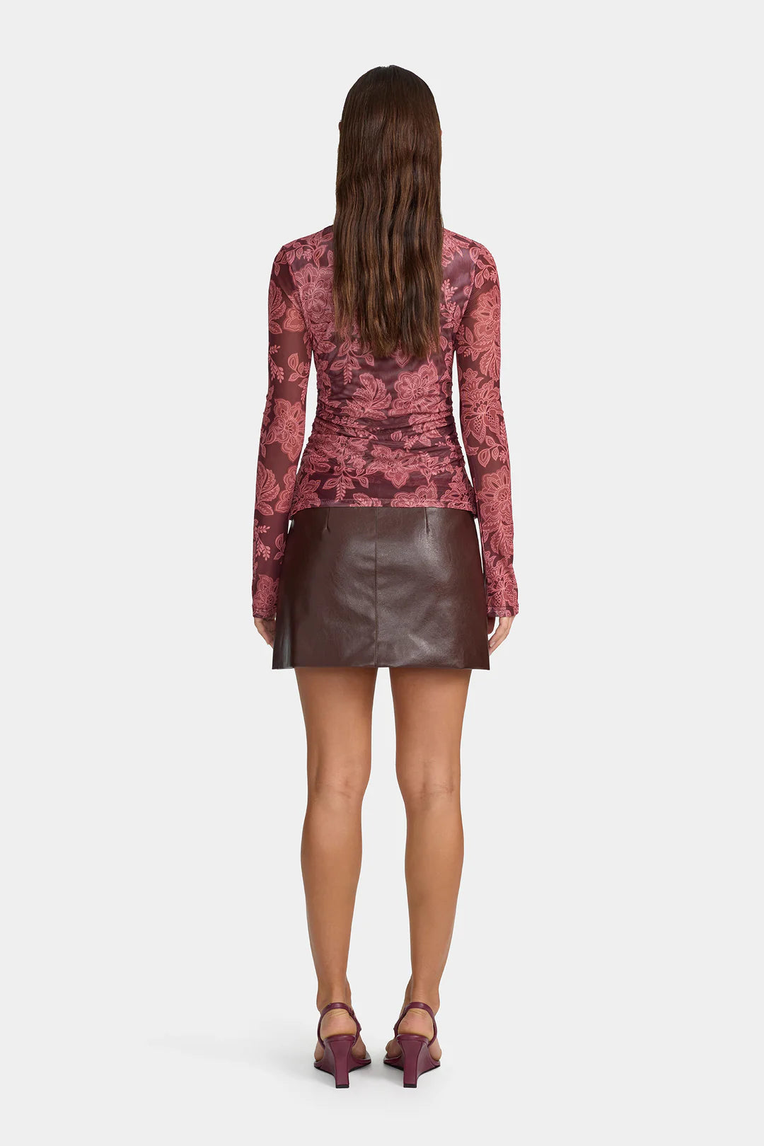 AZALEA TOP - PLUM PAISLEY