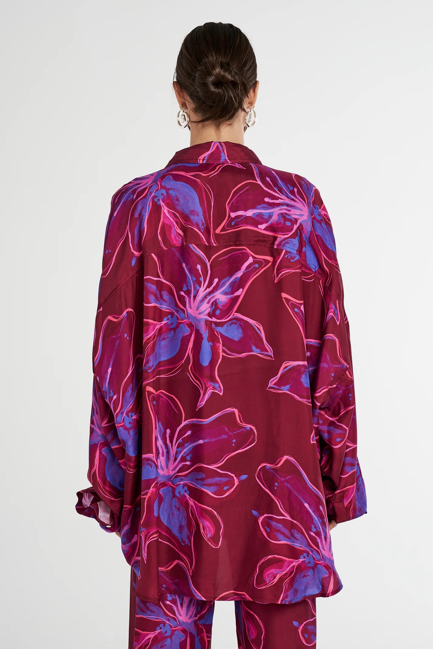 LS OVERSIZED SHIRT JAM LILY