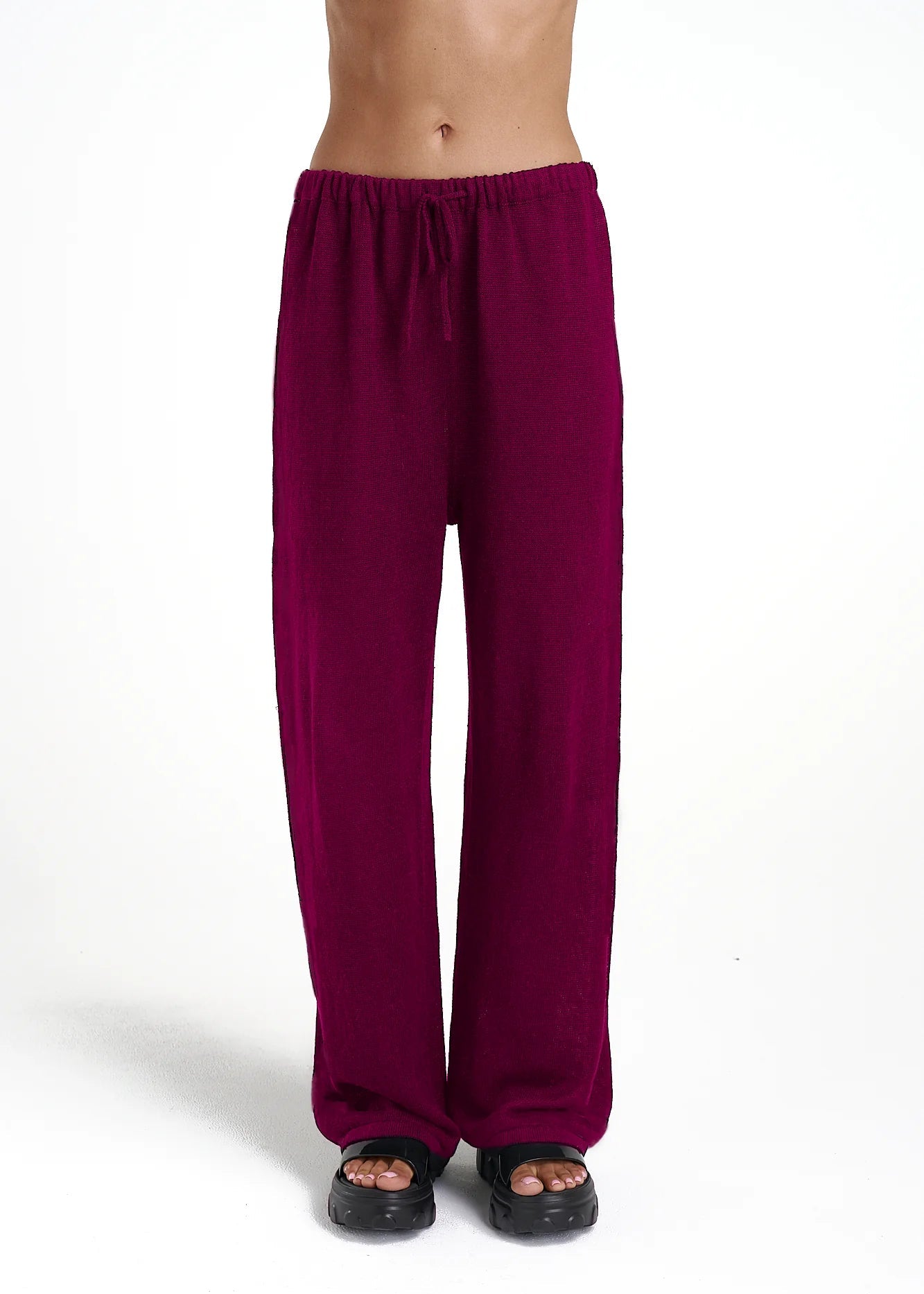 SIG LINEN PANT PLUM