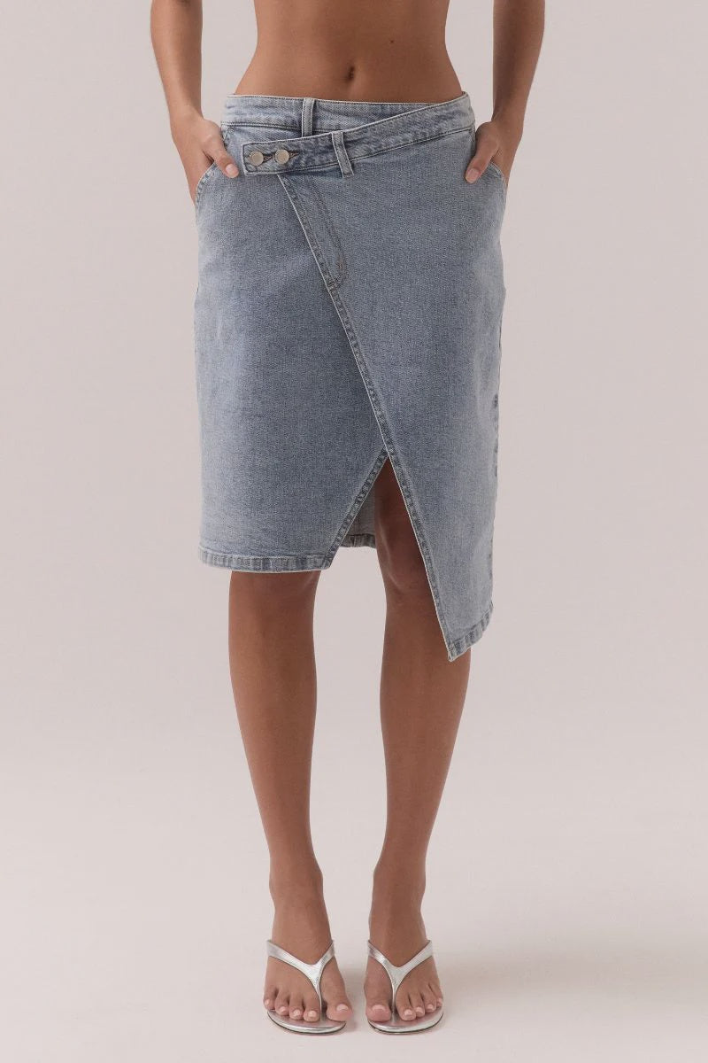 ETCH DENIM SKIRT