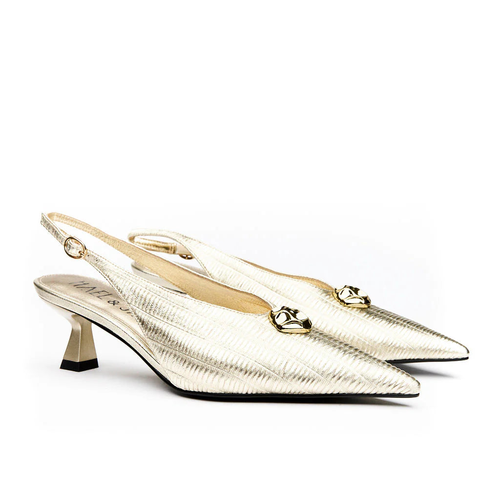 NUANCED SLING BACK HEEL