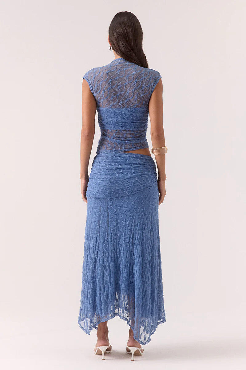 LOWRI SKIRT - SLATE BLUE