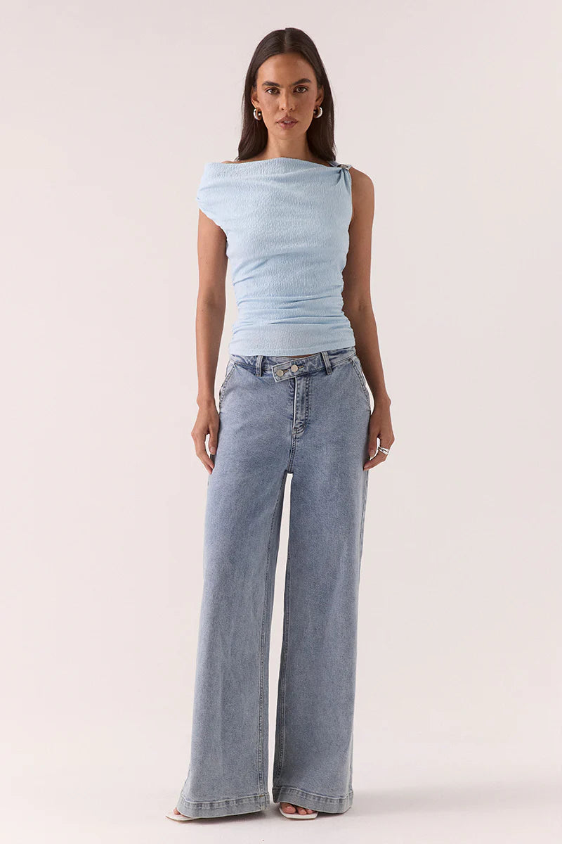 TALIA TOP - VISTA BLUE