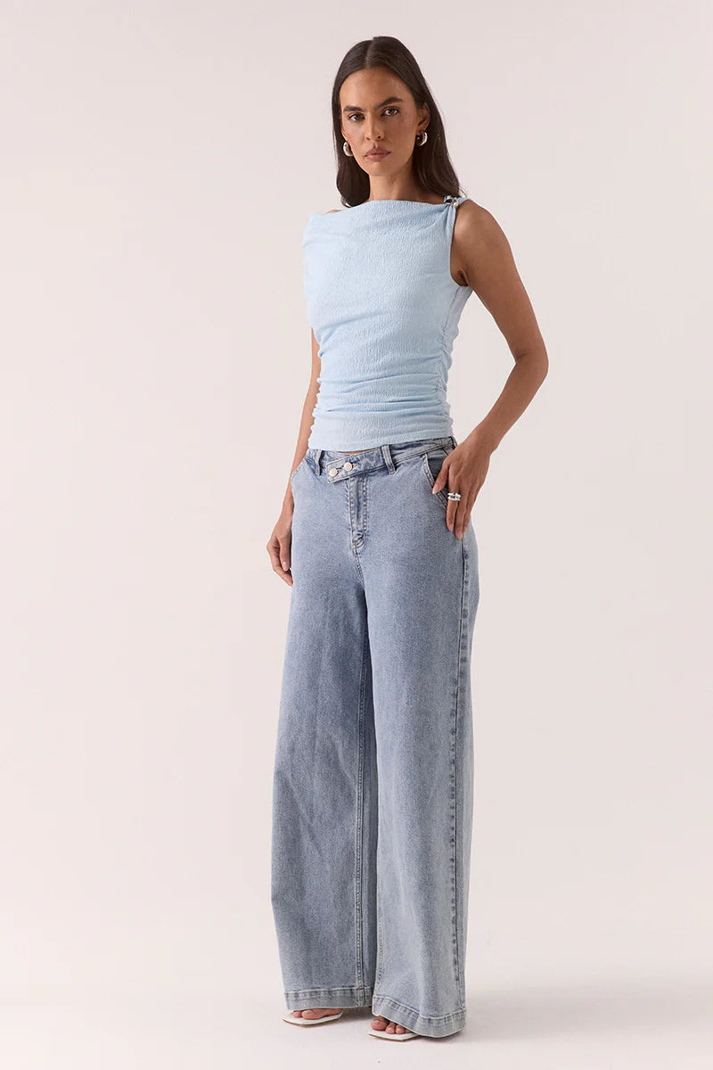 TALIA TOP - VISTA BLUE
