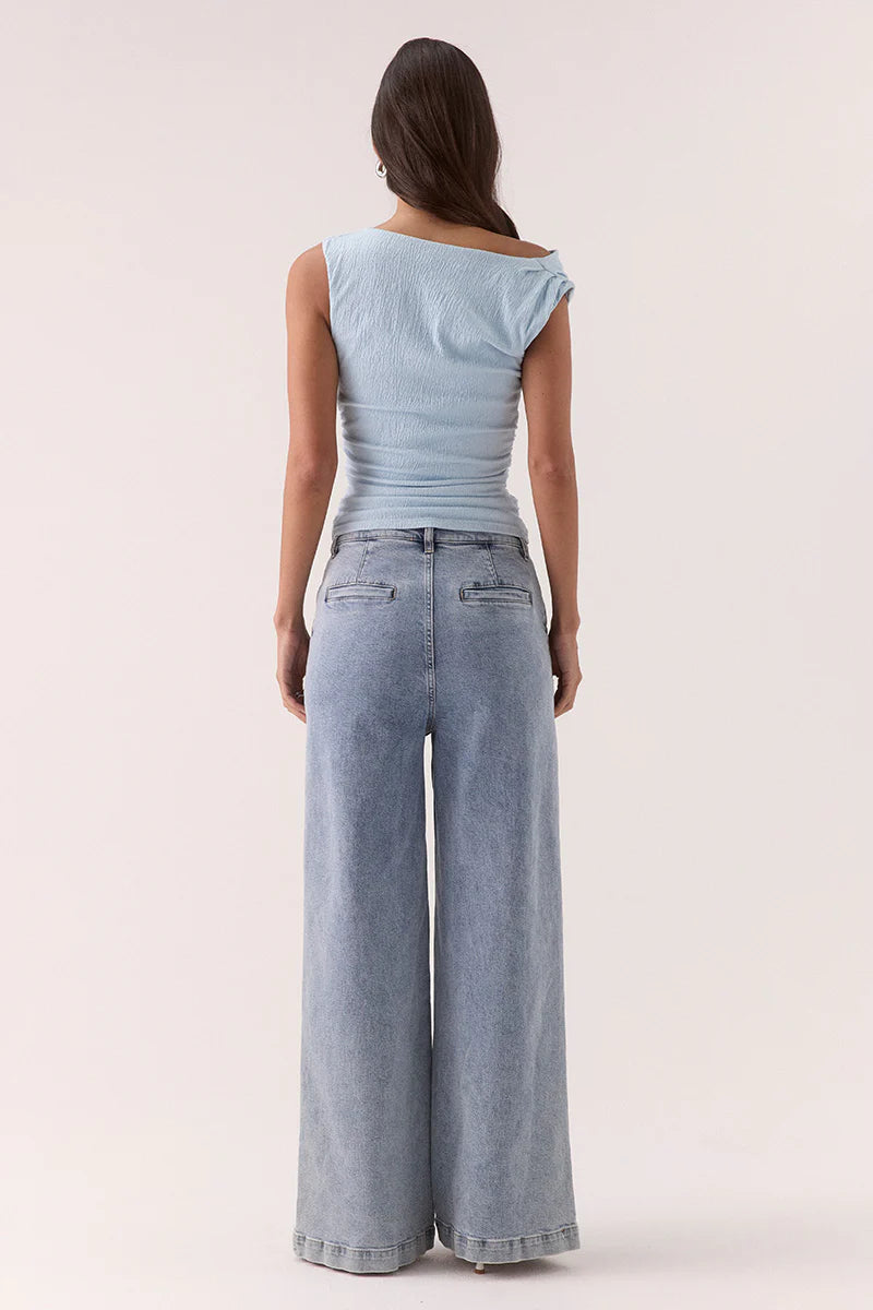 TALIA TOP - VISTA BLUE