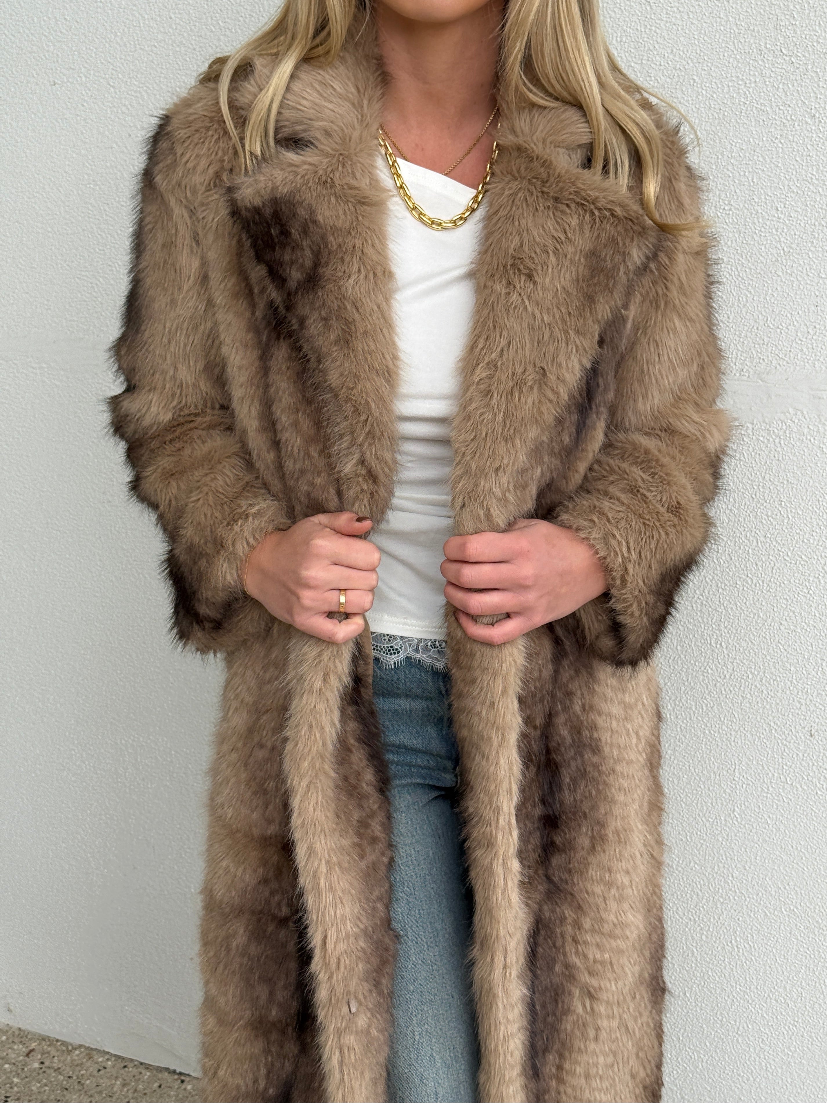 ARTIC FOX BROWN TRENCH
