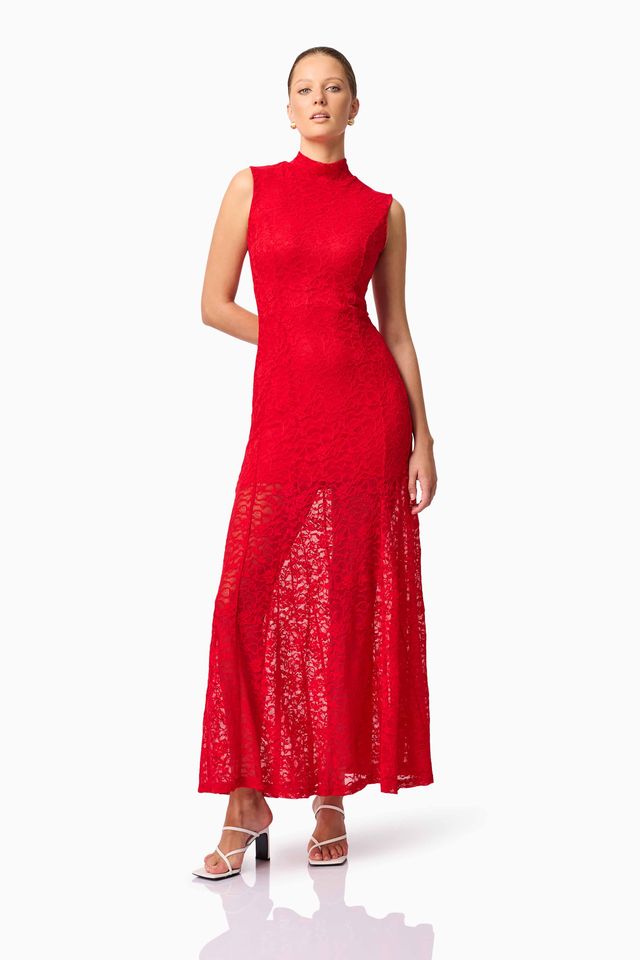 ARIELLA MAXI DRESS - RED