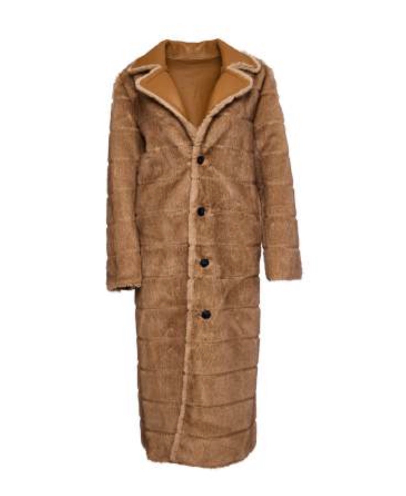 FAUX FUR TRENCH COAT