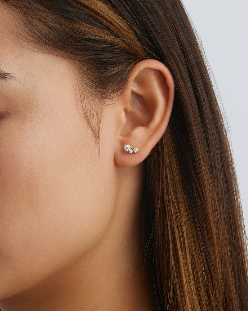 WHISPERS OF LOVE STUD EARRINGS