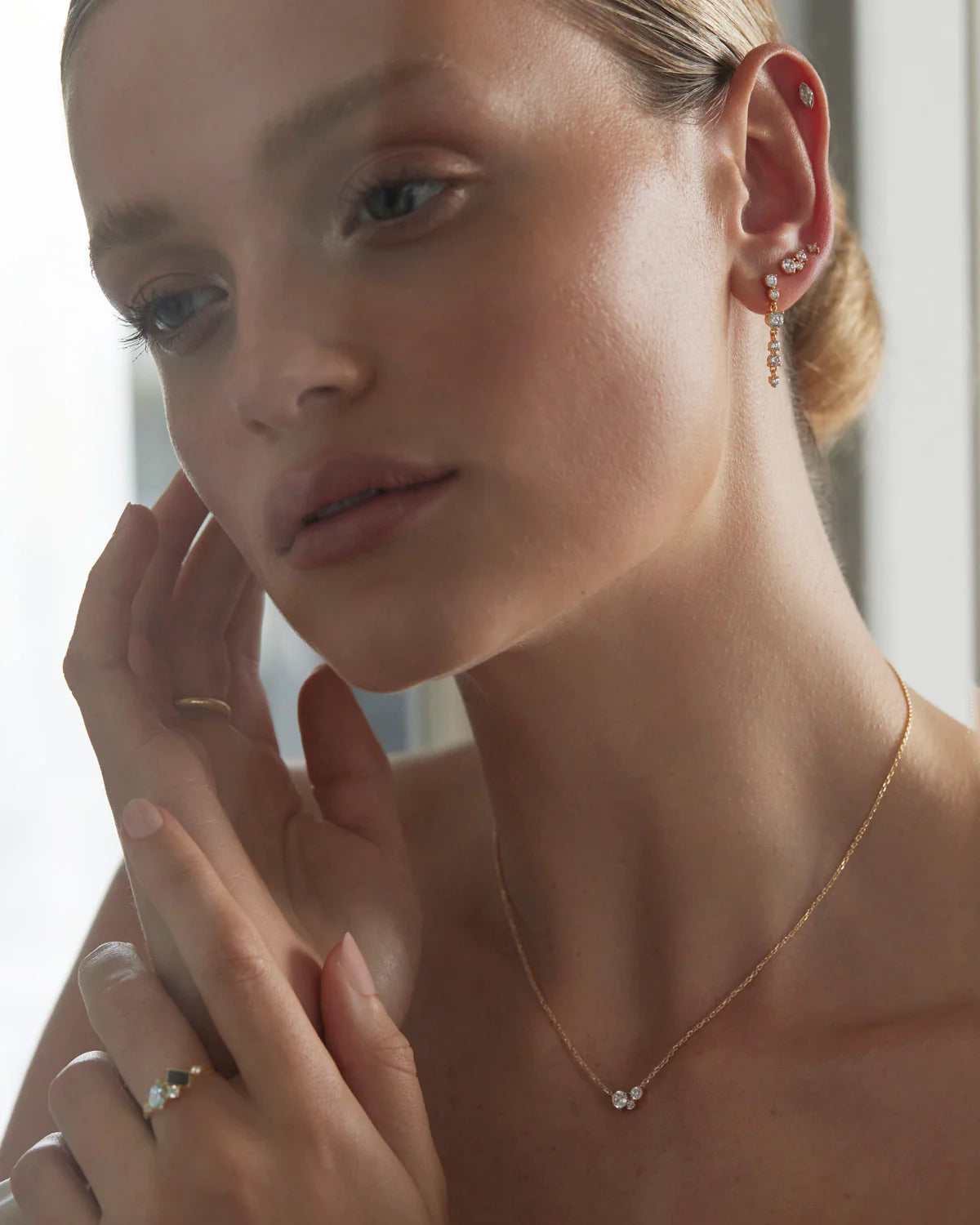 WHISPERS OF LOVE STUD EARRINGS