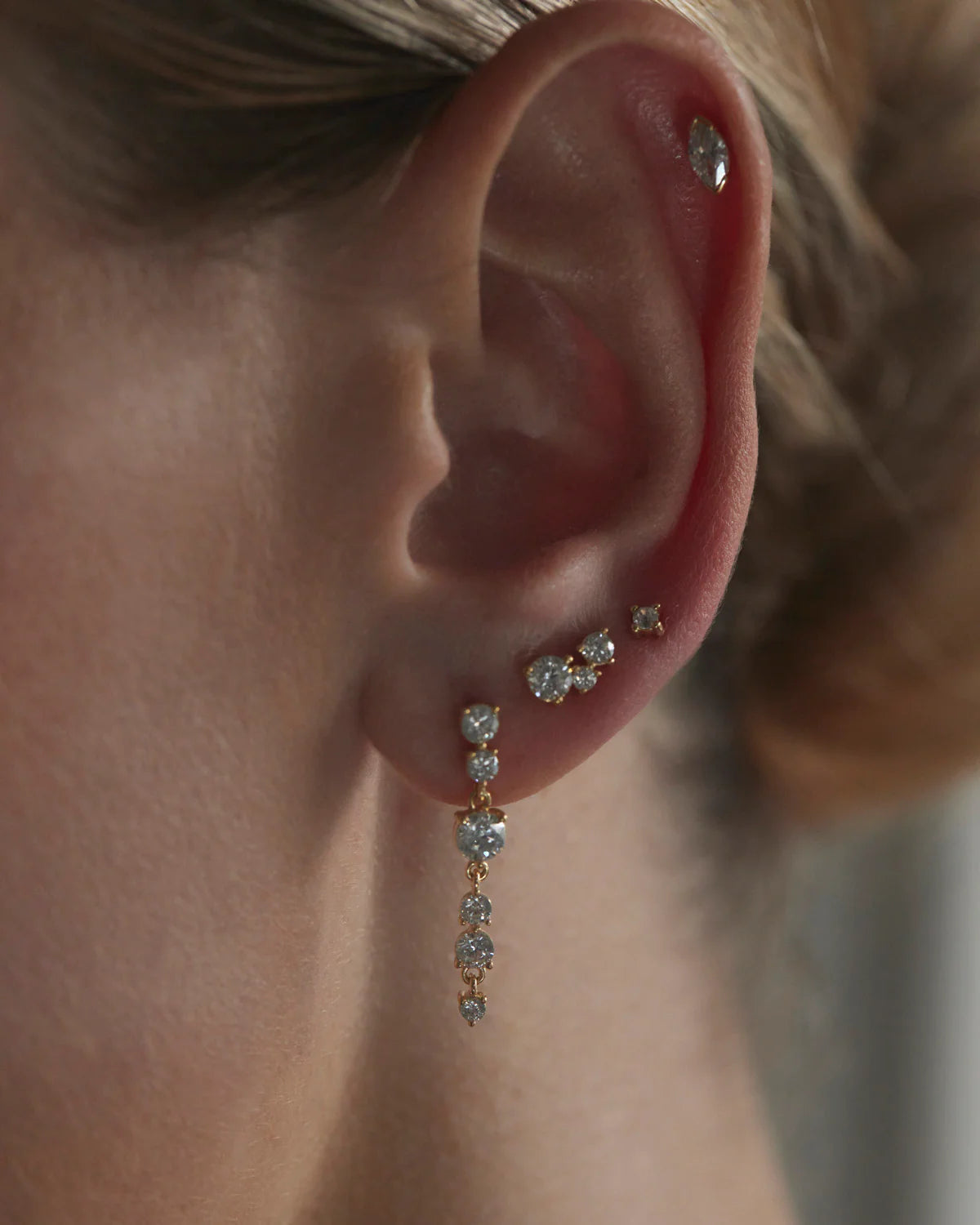 WHISPERS OF LOVE STUD EARRINGS