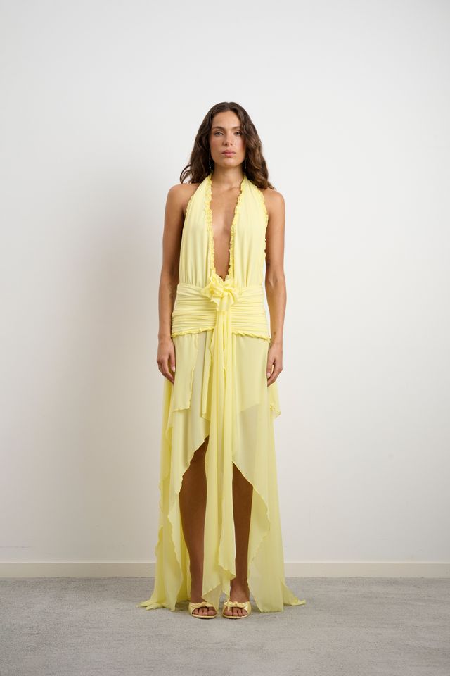 MORENA DRESS - PETAL YELLOW