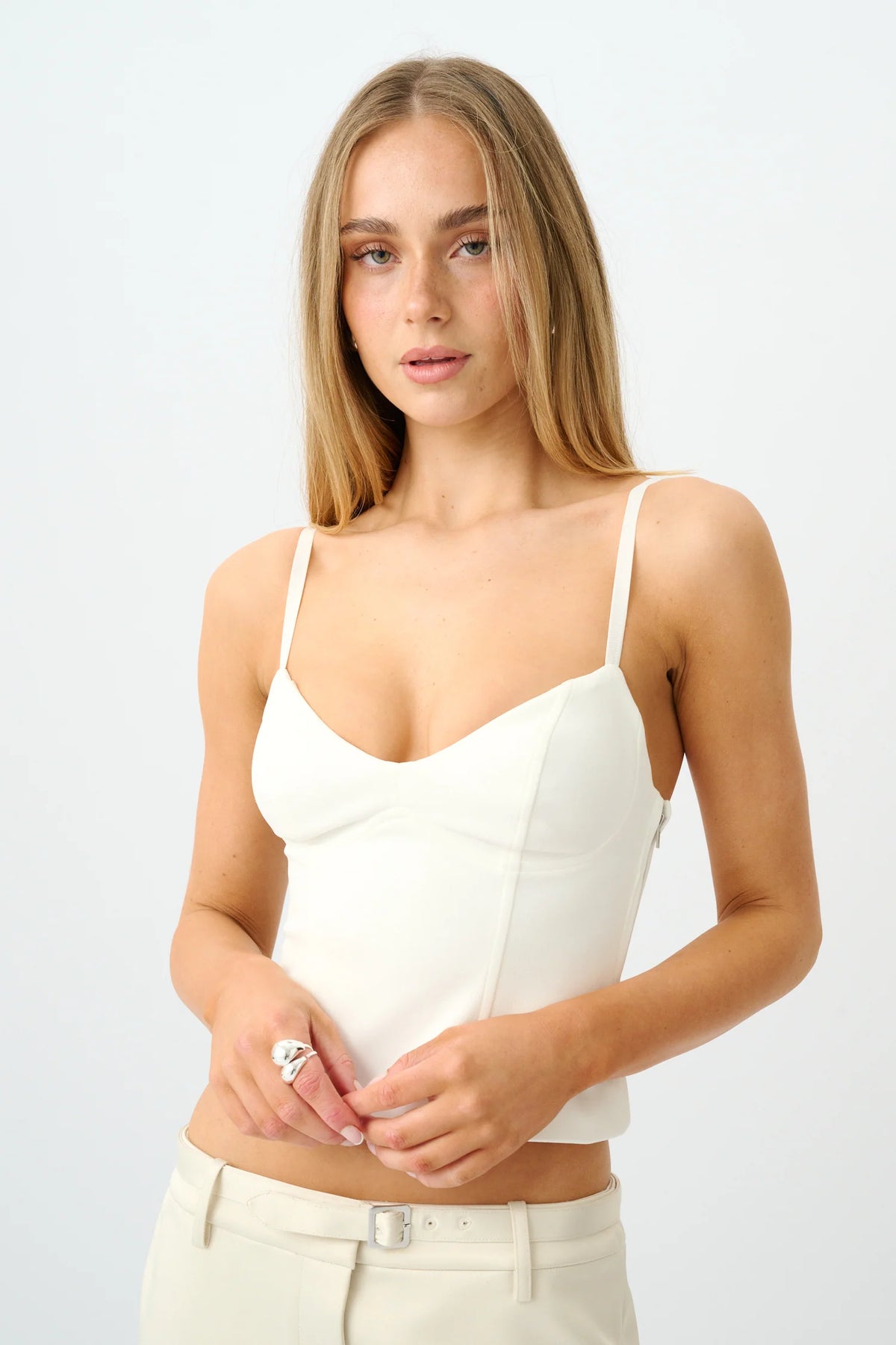 BODICE TANK - WHITE