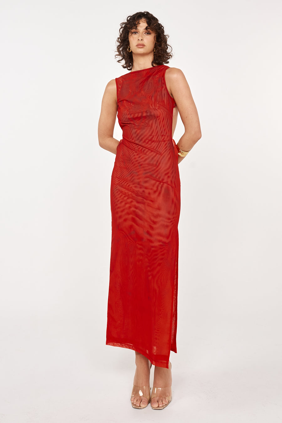 LUELLE MIDI CHERRY RED