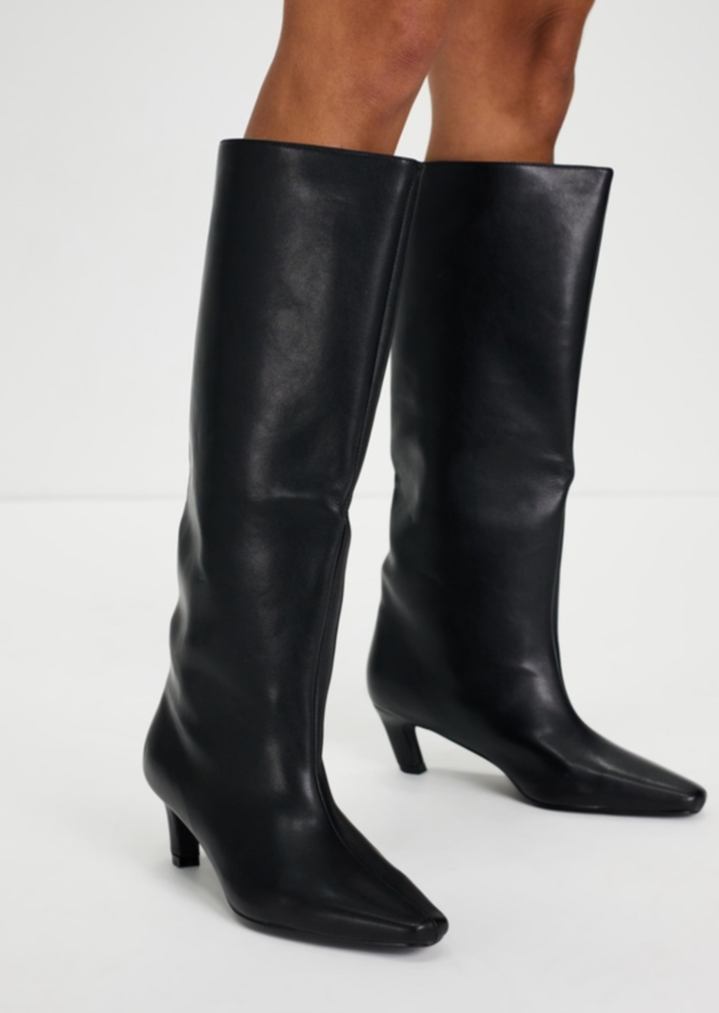 XYLIA BOOT HEEL BLACK