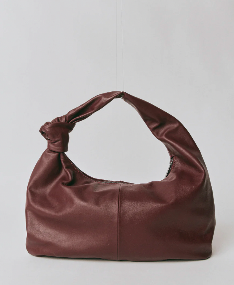 ALLEGRA KNOT BAG BORDEAUX