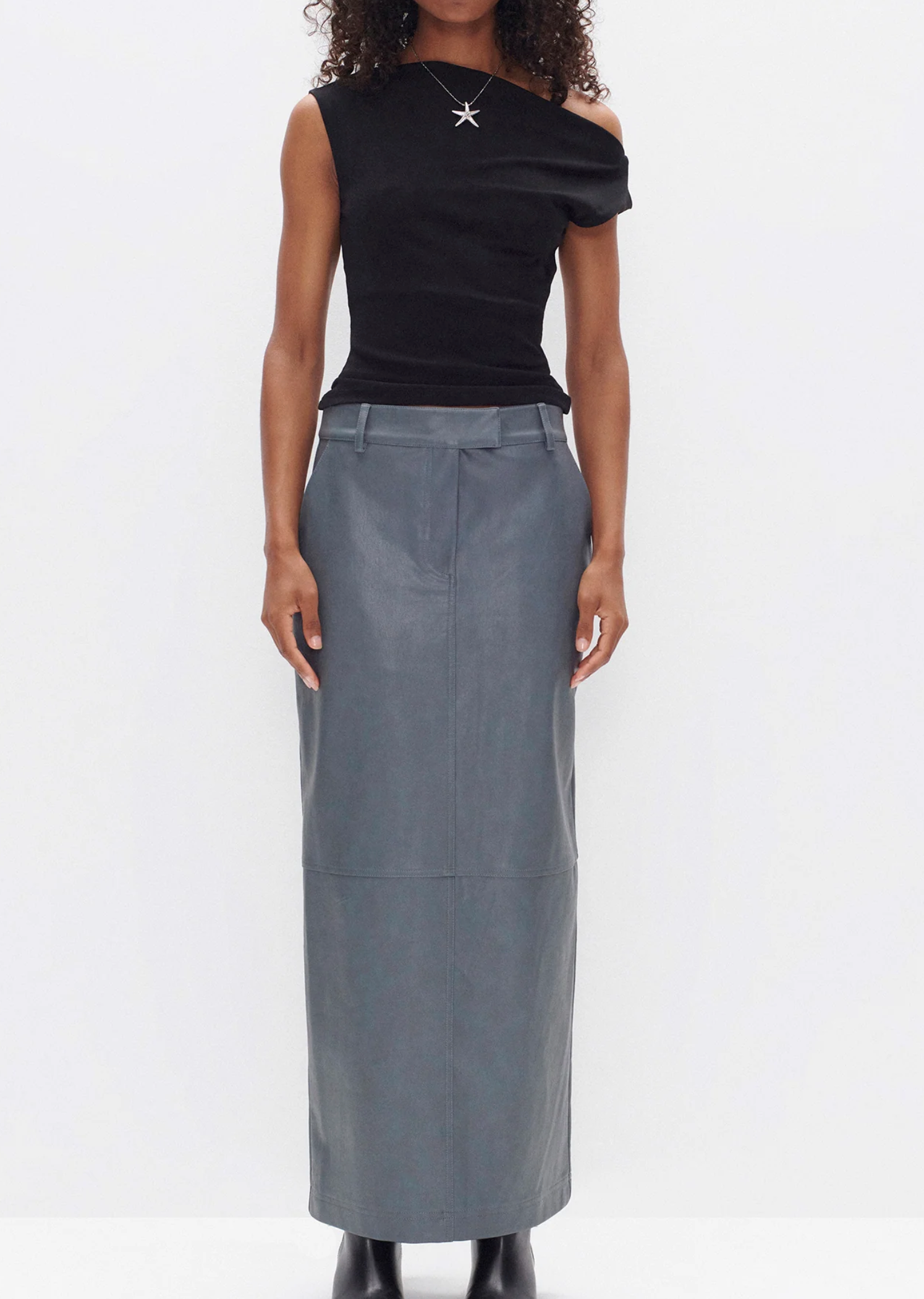 REX PU MAXI SKIRT