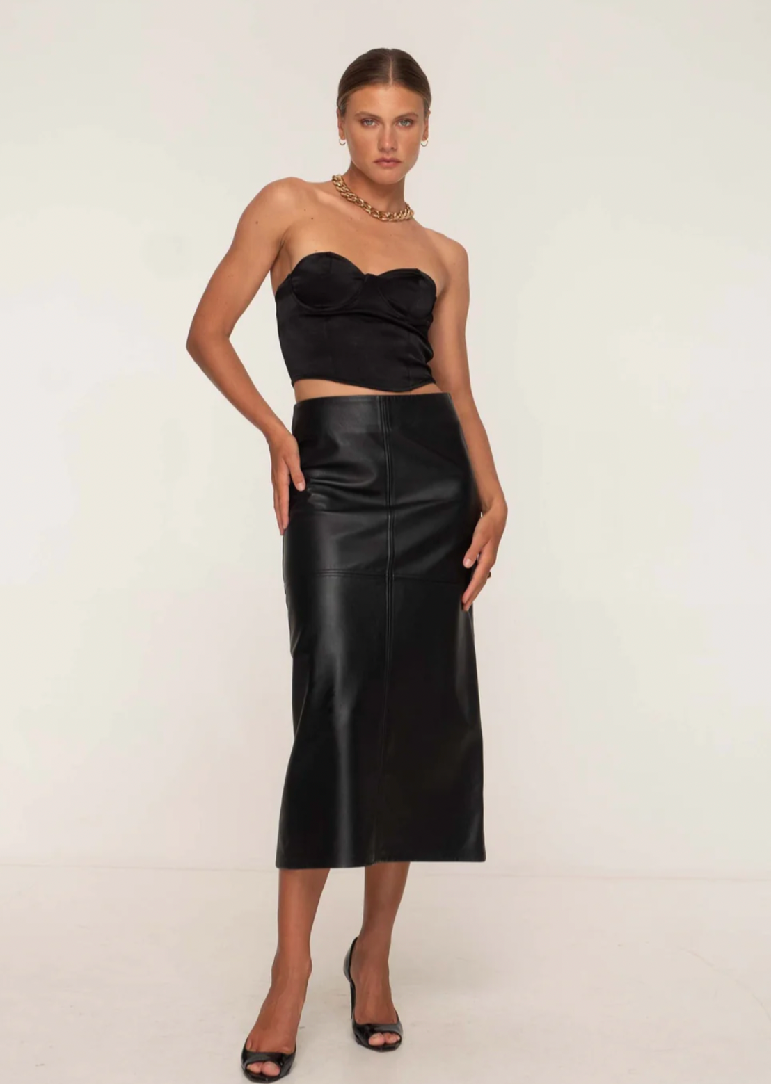 SIENNA MAXI SKIRT BLACK