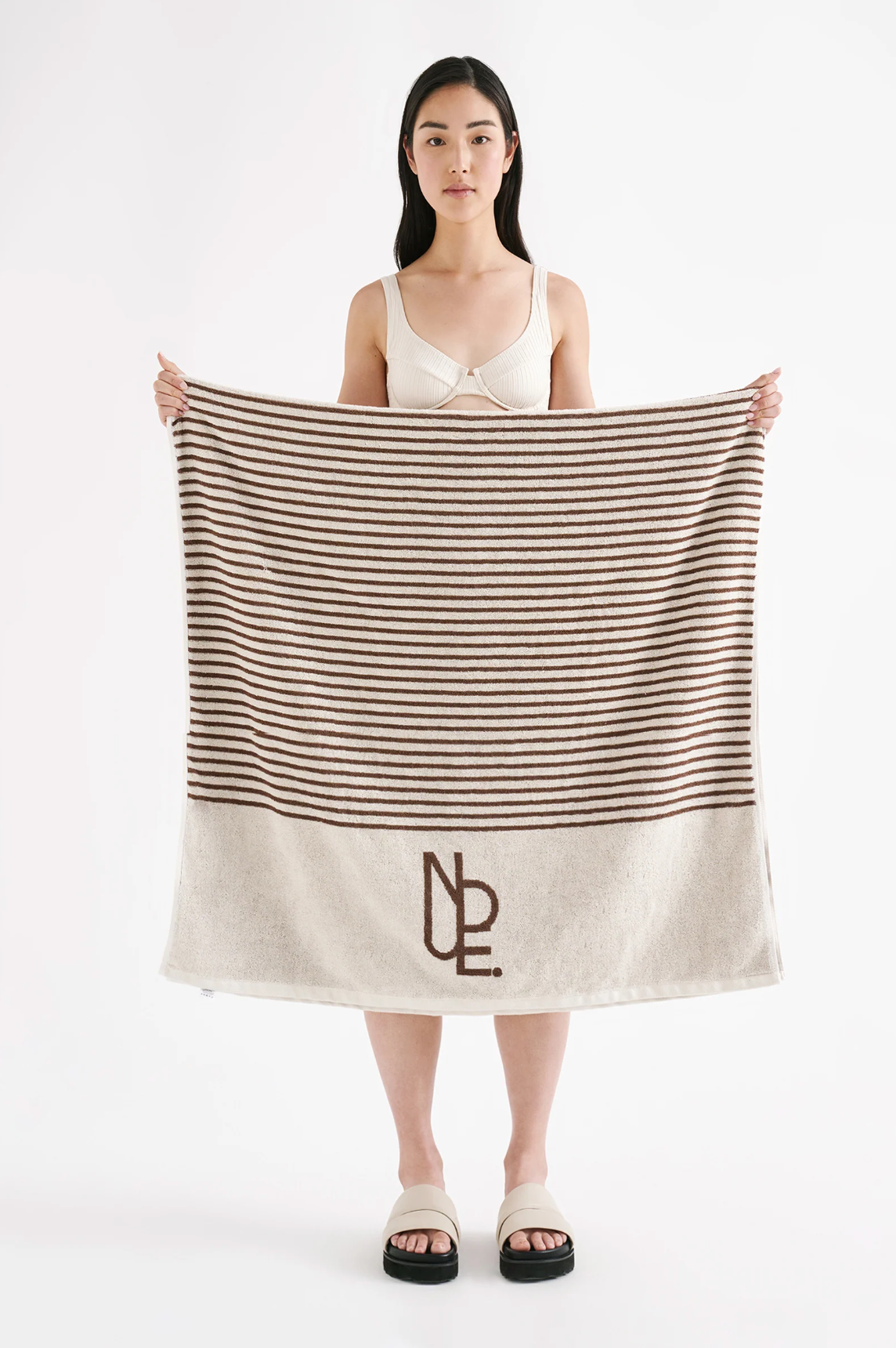 NUDE STRIPE BEACH TOWEL