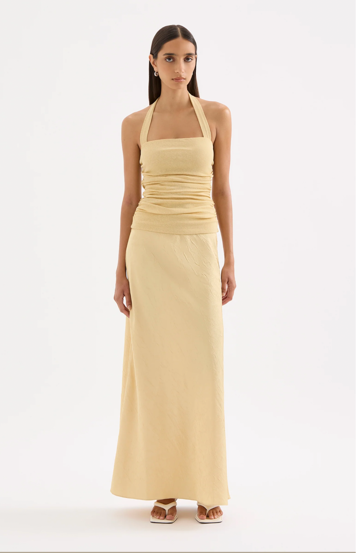 PANDORA MAXI SKIRT - BUTTER