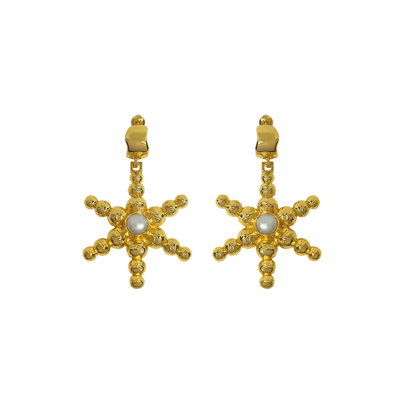 THEA EARRINGS - GOLD PEARL
