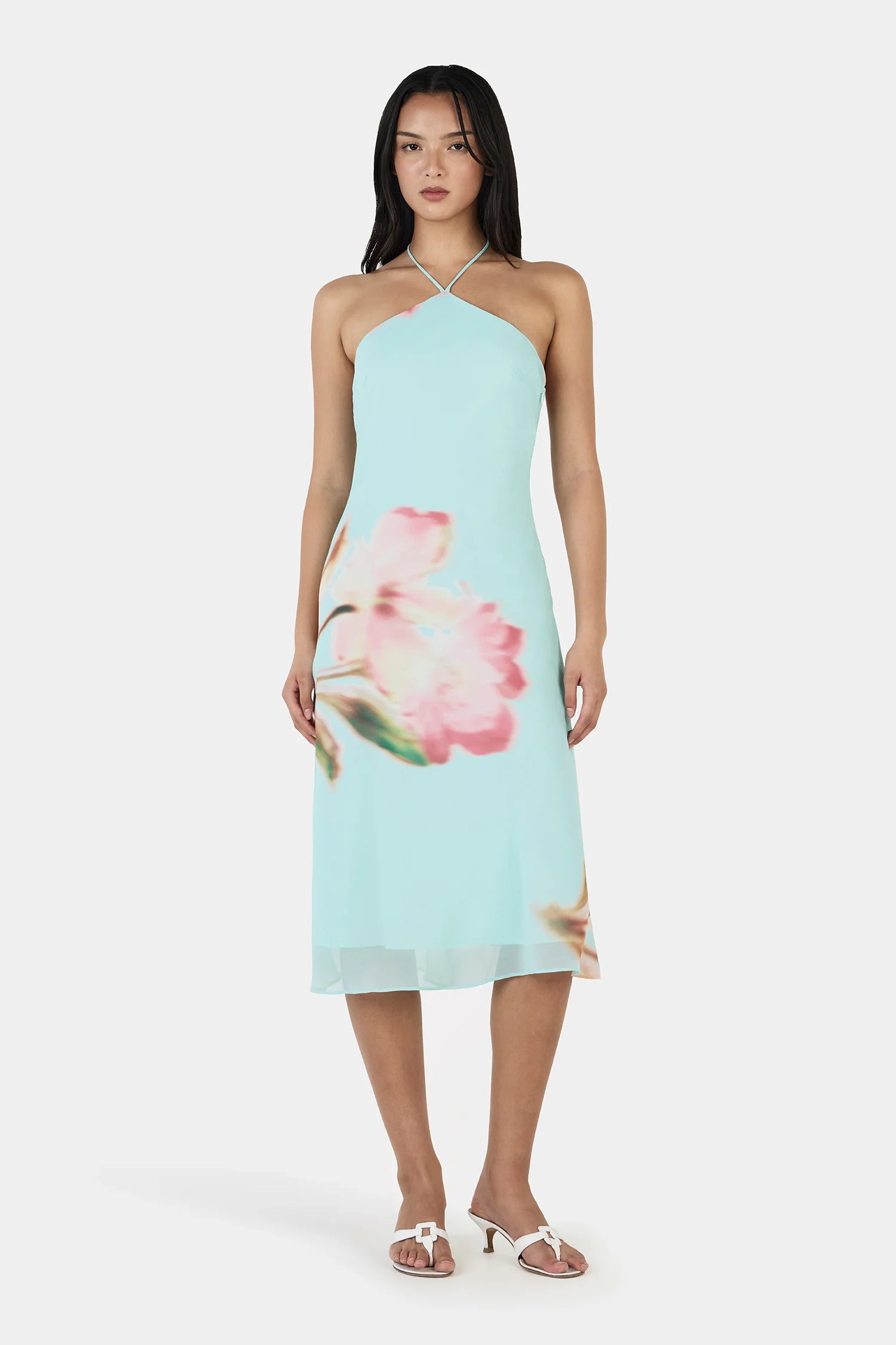 TIEN MIDI DRESS - BLOOM DRIFT