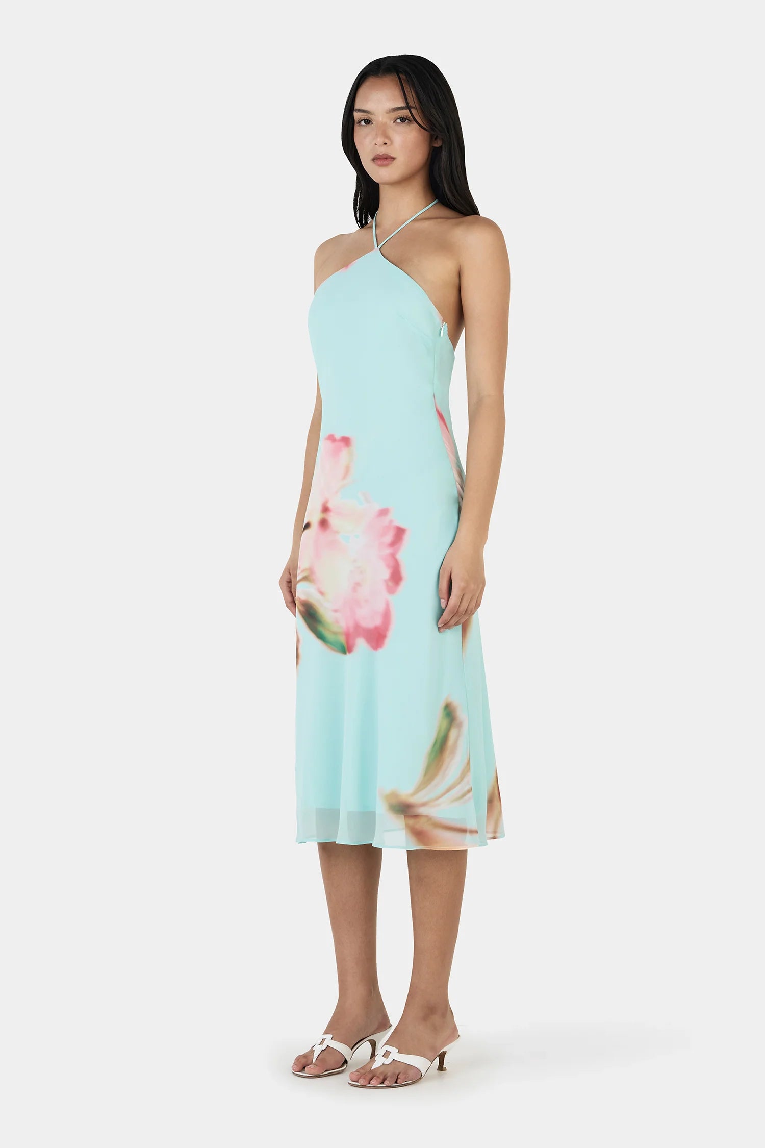 TIEN MIDI DRESS - BLOOM DRIFT