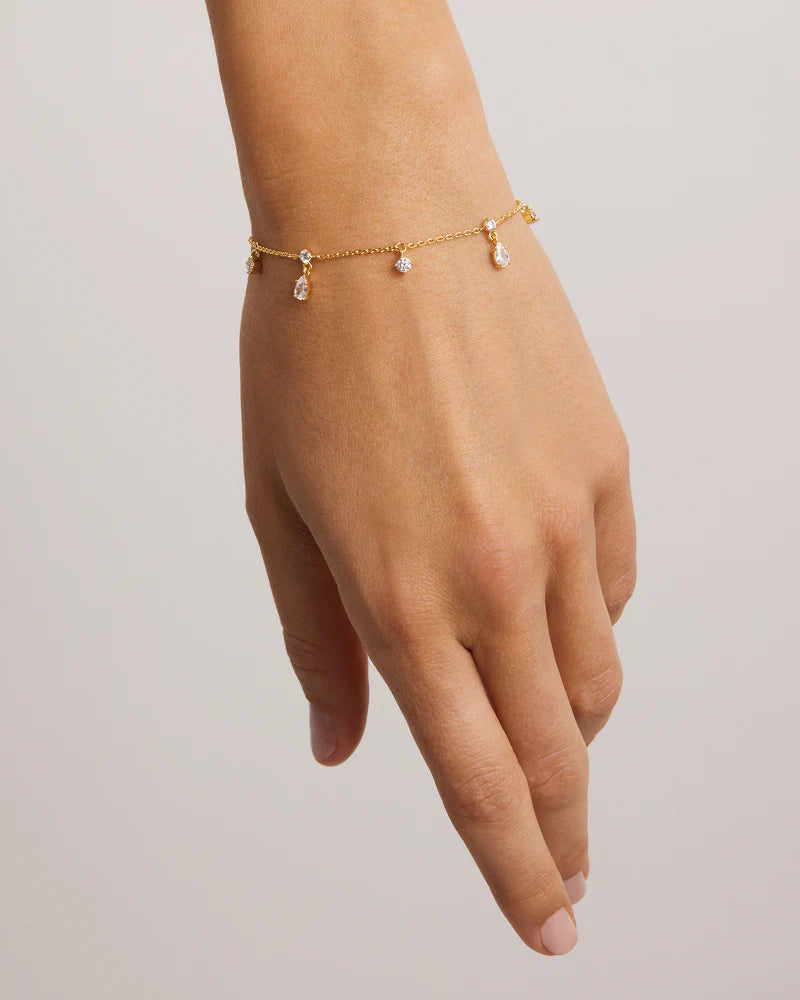 NO RAIN NO FLOWERS BRACELET - GOLD