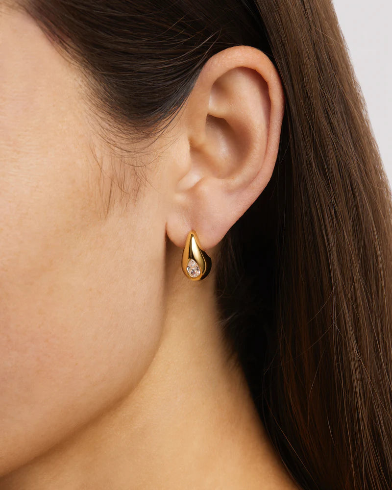 DEWDROP SMALL EARRINGS GOLD