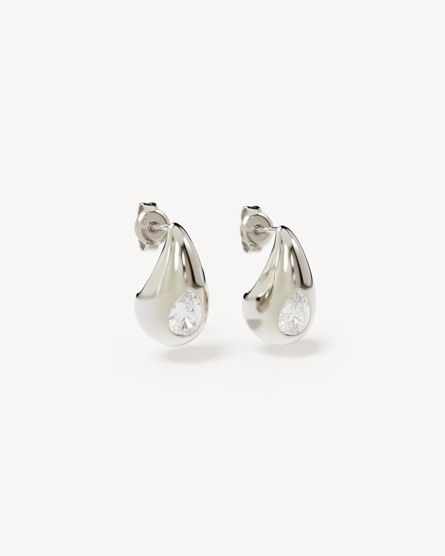 DEWDROP SMALL EARRINGS SILVER