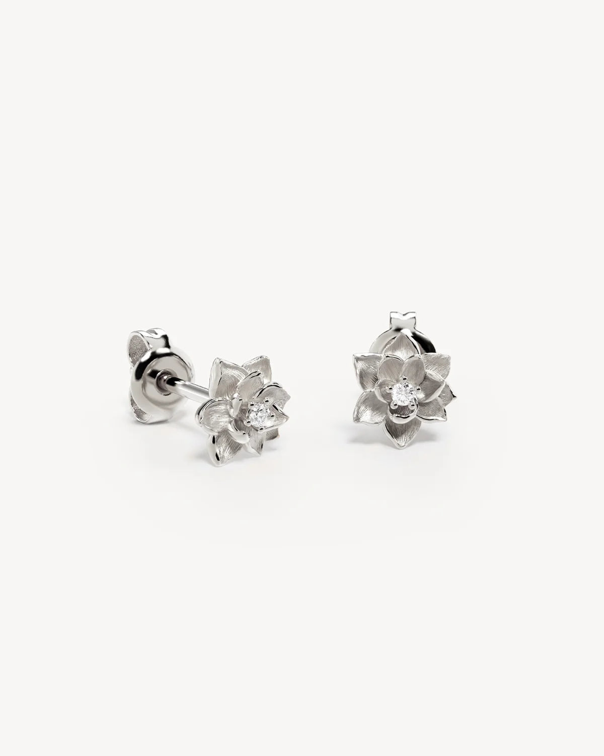 BLOOM WITHIN STUD EARRINGS - SILVER