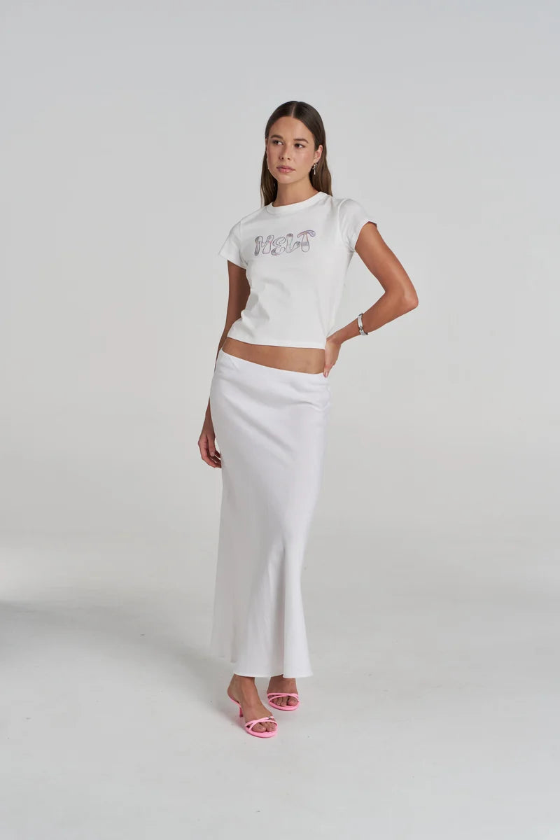 SLIP SKIRT - WHITE