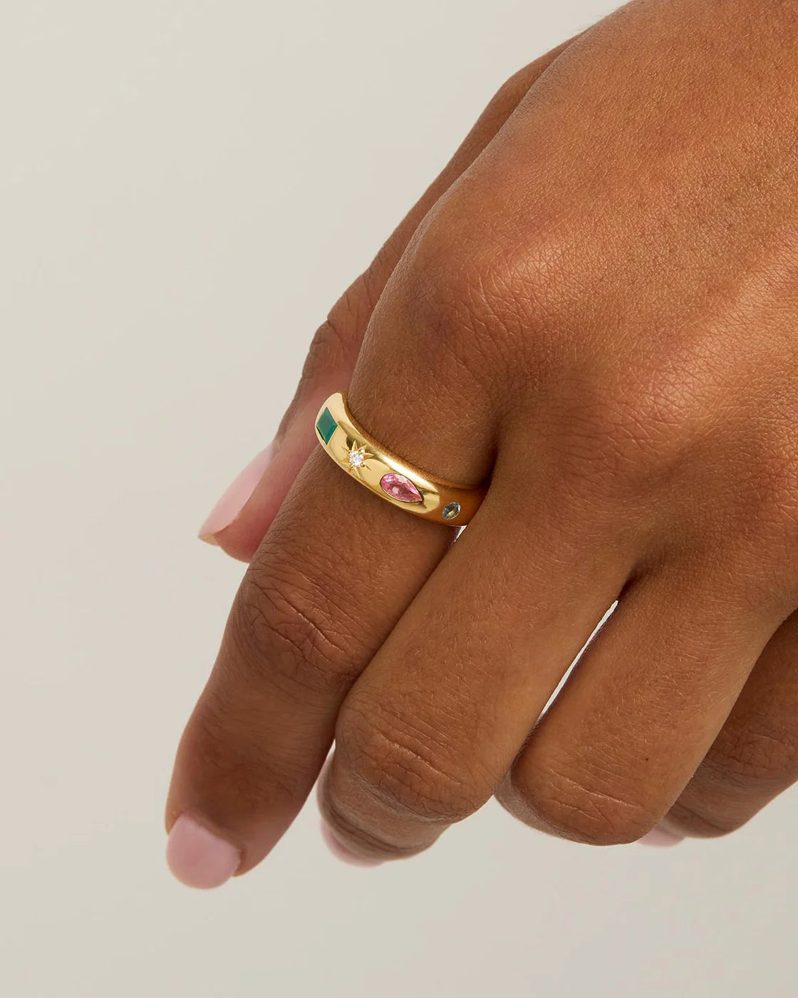 CONNECT TO THE UNIVERSE RING GOLD