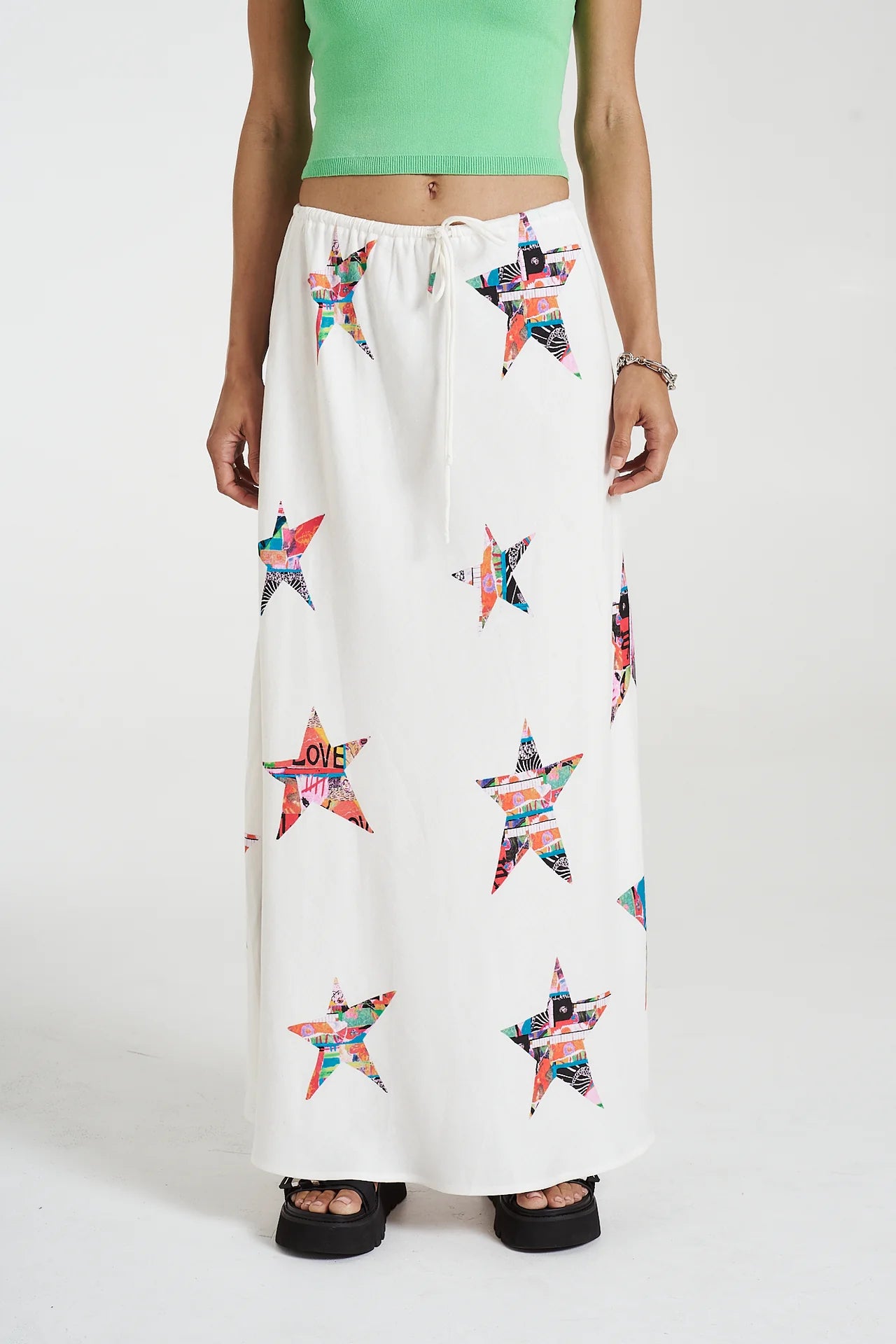 MAXI BIAS SKIRT - STAR X LOVERS