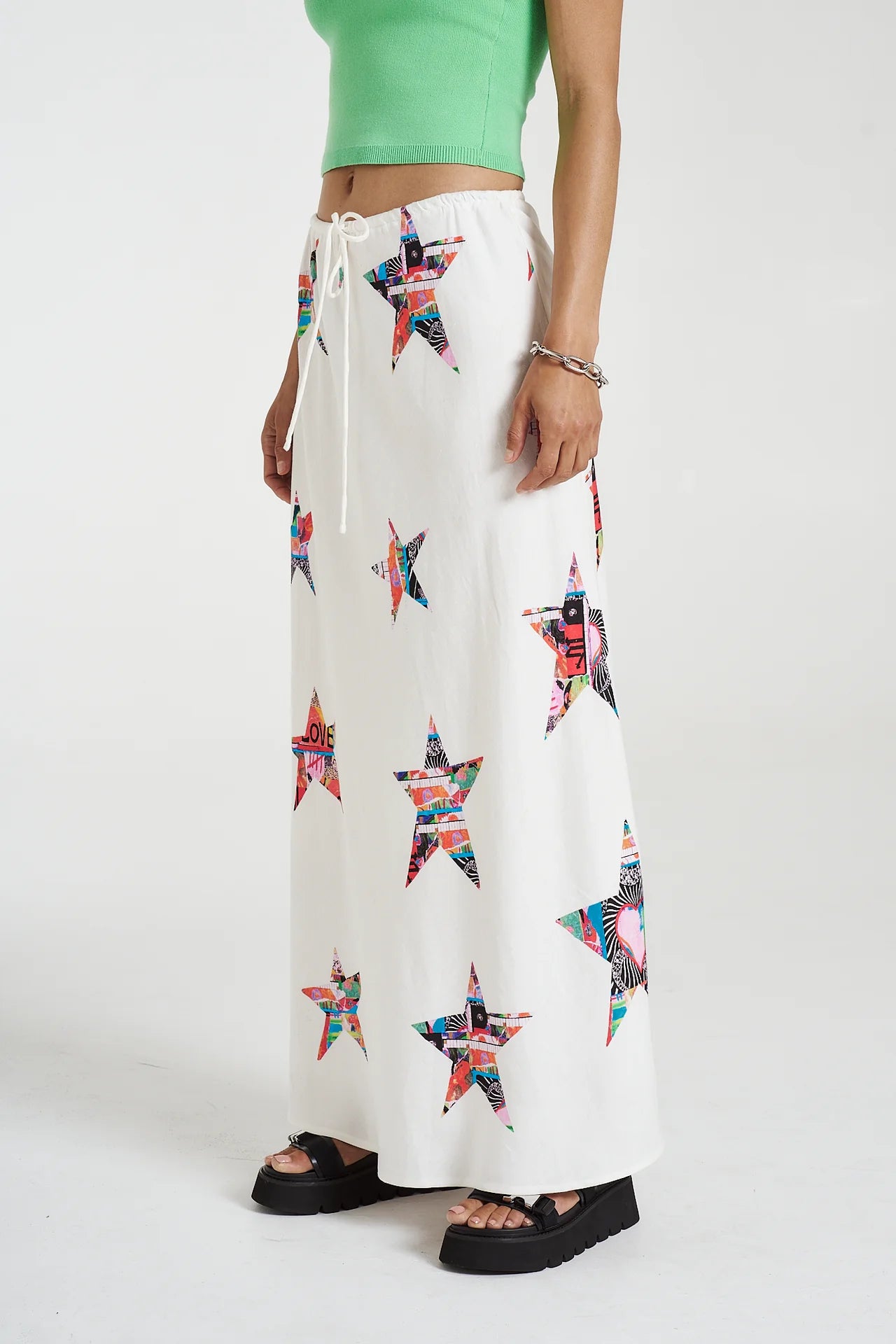 MAXI BIAS SKIRT - STAR X LOVERS